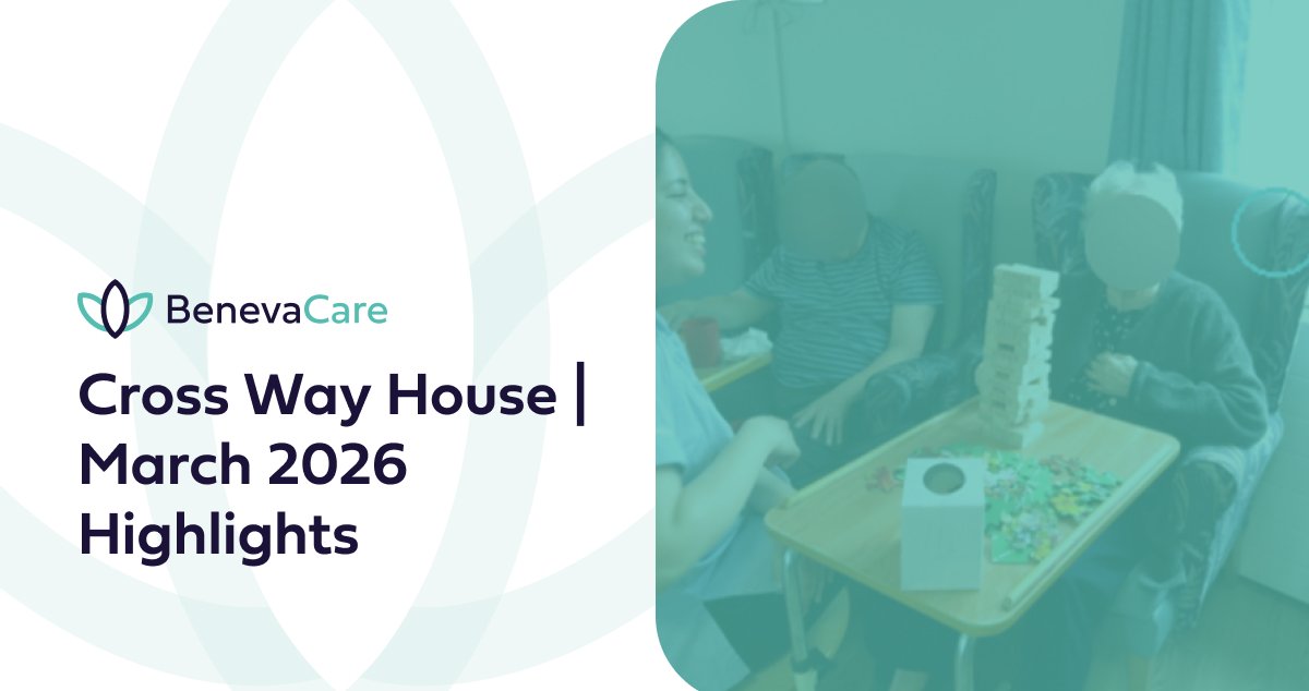 Care home residents playing games and socialising together