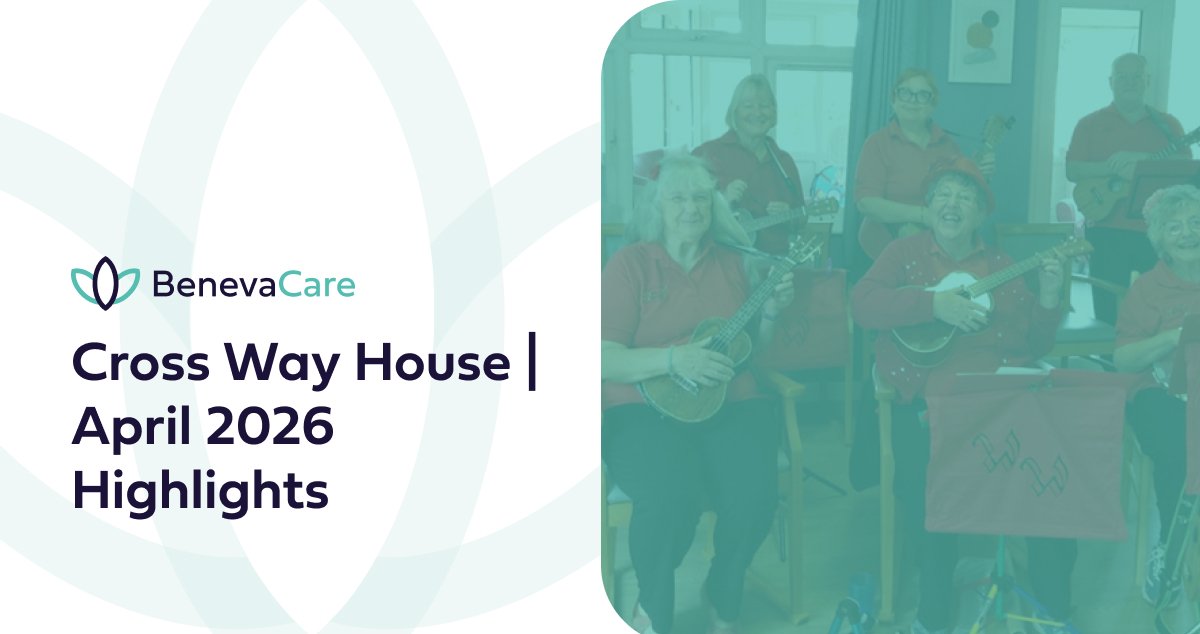 Residents enjoying live music performance at Cross Way House